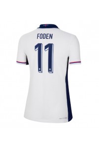 England Phil Foden #11 Fotballdrakt Hjemme Klær Dame EM 2024 Korte ermer